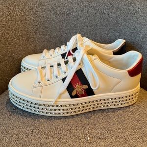 Size 6 Crystal Ace Platform Sneakers